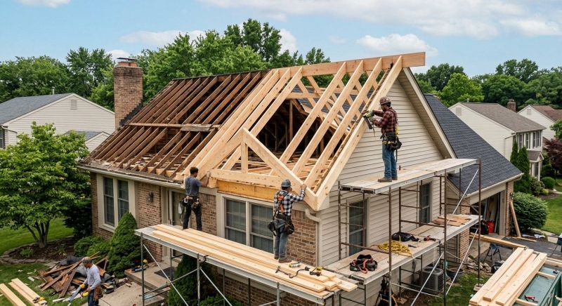 Gambrel Roof Framing in Conroe, TX